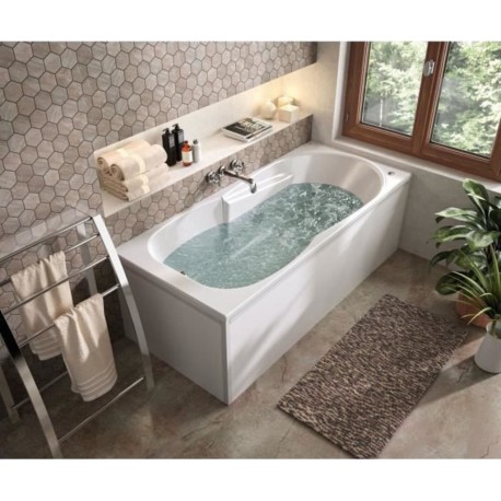 NC Allibert Bath & Design Baignoire Balnéo Rectangulaire Buleo 170 X 75 Cm