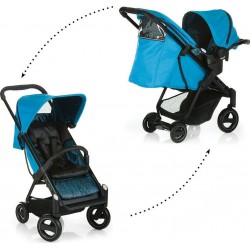 NC Poussette Combinée Acrobat Shop And Drive Fishbone Blue