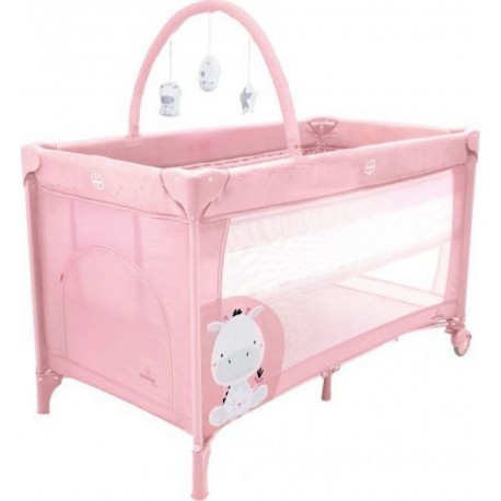 NC Lit De Voyage Complet Duo Bebe Giraffe Rose