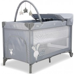 NC Lit De Voyage Complet Rabbit Gris