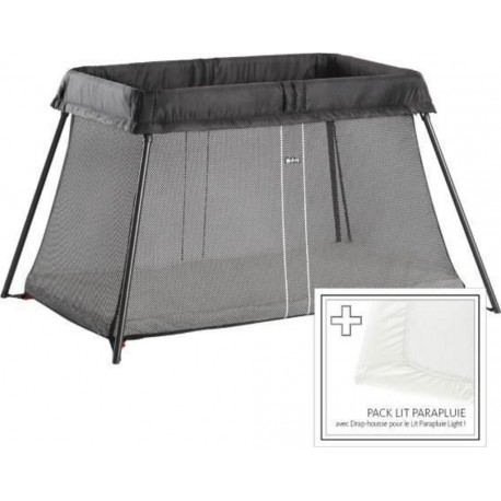 NC Babybjorn Lit Parapluie + Drap-housse Noir