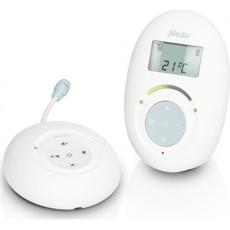 Alecto Dbx120 Babyphone Full Eco Dect Avec Écran, Blanc/blue