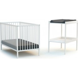 NC Webaby Chambre Bébé Lit Et Table À Langer En Bois