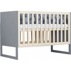 NC Lit Bébé Chruppy 60 X 120 Cm Gris Et Naturel