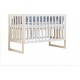 Lit Bébé Nappy 60 X 120 Naturel Et Blanc