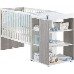 NC Babyprice Lit Bébé Sitta Combiné Evolutif 120x60 Cm