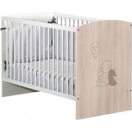 NC Babyprice Lit Bébé Lapinou 120x60 Cm 3 Positions