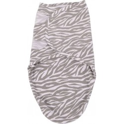 Couverture Emmaillotée Gris Et Blanc Tigre S Bo Jungle