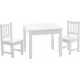 Ensemble Table Avec Deux Chaises Pour Enfants Couleur Blanc Ape10015