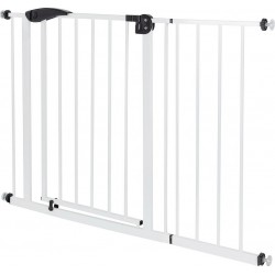 Protection De Porte Blanche, 105-115 Cm, Sans Perçage, En Métal Thermolaqué