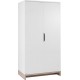 Armoire 2 Portes Lilo Blanc Bois