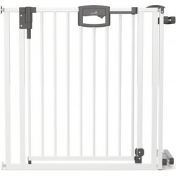 Barrière D'escalier À Pression Easylock Plus Bois/métal 84,5 Cm 92,5 Cm Blanc