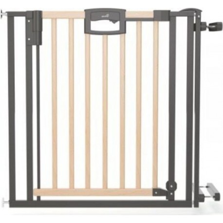 NC Barrière D'escalier À Pression Easylock Plus Bois/métal 84,5 Cm 92,5 Cm Nature