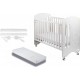 Lit Bébé Pour Matelas 60x120-lovely-blanc Avec Kit Cododo