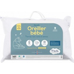 NC P'tit Lit Oreiller Bébé | Coussin Enfant 40x60 Cm | Enveloppe 100% Coton