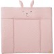 ROBA Matelas à langer roba Style – Visage de lapin – 85 x 75cm – Rose