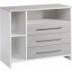 Commode Avec Plan À Langer Bois Blanc Et Pin Argenté Eco SilberL 113 X H 93 X P 54