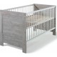 Lit Bébé 70x140 Cm Hêtre Massif Blanc Et Gris Nordic DriftwoodL 145 X H 85 X P 77