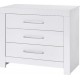 Commode Avec Plan À Langer 3 Tiroirs Bois Blanc Nordic WhiteL 109 X H 100 X P 53/70