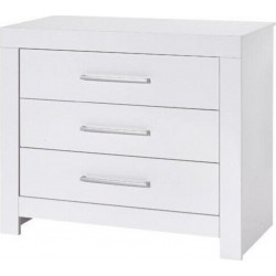 Commode Avec Plan À Langer 3 Tiroirs Bois Blanc Nordic WhiteL 109 X H 100 X P 53/70