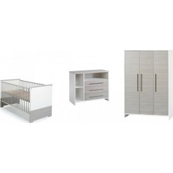 NC Chambre Eco Silver Armoire 3 Portes