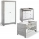 NC Ensemble Lit Enfant, Commode, Armoire 2 Portes Nordic