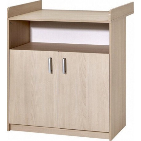 Clair Commode Avec Plan À Langer Bois Hêtre Classic BucheL 78 X H 94 X P 41/68 Cm