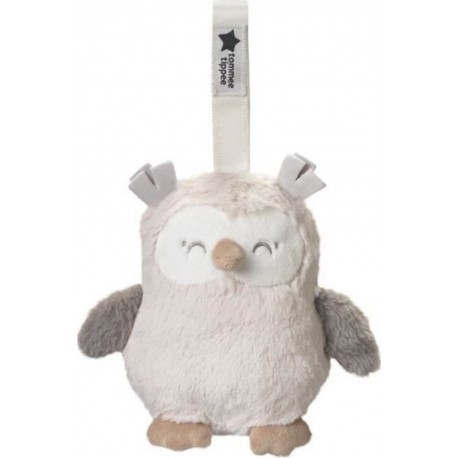 NC Mini Peluche - Ollie La Chouette Aide Au Sommeil Nomade 6 Sons Rechargeable Par Usb Lavable En Machine