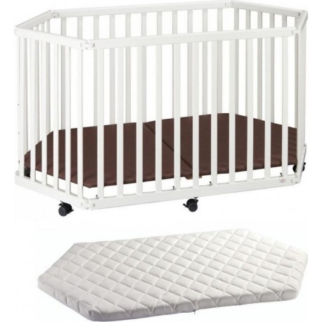 Parc Playpen Blanc Avec Matelas