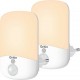 NC Veilleuse Led X2, Gritin Lampe Nuit Veilleuse Enfant Prise Electrique Avec Capteur De Lumière & Luminosité Réglable