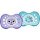 Silicone Dodie Sucettes Anatomiques +18 Mois Nuit Dodo Les Animaux Lot De 2 A2 la bouteille