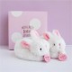 NC Doudou Et Compagnie Lapin Coffret Chaussons Avec Hochet Rose 0-6 Mois