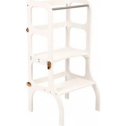 NC Tour D'apprentissage Table step'n'sit. White / Fermoirs Dorés