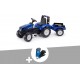 NC Tracteur Enfant New Holland Avec Remorque 3 À 7 Ans Falk + Gants