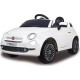 Ride-on Fiat 500 Blanc 12v