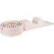 Aire De Jeu Mousse, Piscine, Balles Rose Pastel/menthe/blanc/beige W90