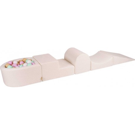 Aire De Jeu Mousse, Piscine, Balles Rose Pastel/menthe/blanc/beige W45