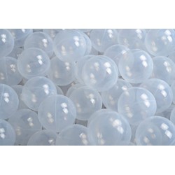 NC Ensemble De Boules En Plastique, 50 Pcs, Transparent