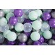 Ensemble De Boules En Plastique, 300 Pcs, Perle/blanc/transparent