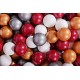 Ensemble De Boules En Plastique, 200 Pcs, Or/blanc/argent/perle Bordeaux