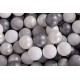 Ensemble De Boules En Plastique, 50 Pcs, Gris/perle/argent/blanc