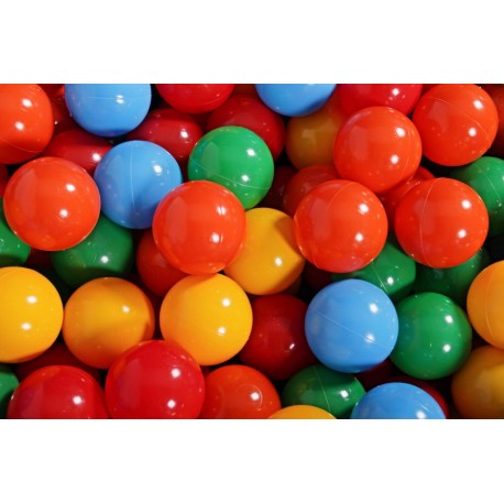 NC Ensemble De Boules En Plastique, 50 Pcs, Jaune/rouge/orange/vert/bleu