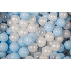 Clair Ensemble De Boules En Plastique, 300 Pcs, Perle/vert Clair/rose Pastel