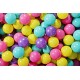 Clair Ensemble De Boules En Plastique, 50 Pcs, Violet/rose Clair/jaune/turquoise