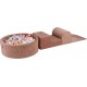 Aire De Jeu Mousse, Piscine, Balle Rose Pastel/menthe/blanc/beige W90