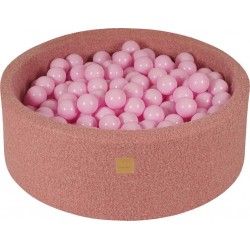 NC Boucle Rose Piscine À Balles Rose Pastel H30cm