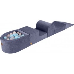 Aire De Jeu Mousse, Piscine, Balle Bleubébé/gris/blanc/transparent W45