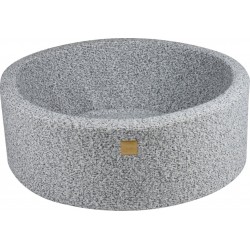 NC Piscine Sèche Ronde 90x30cm Pour Bébé Sans Balles, Boucle, Gris Chiné