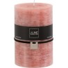 NC Bougie Cylindrique 110h En Paraffine Rose 10x10x15 Cm