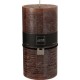 NC Bougie Cylindrique 140h En Paraffine Marron 10x10x20 Cm